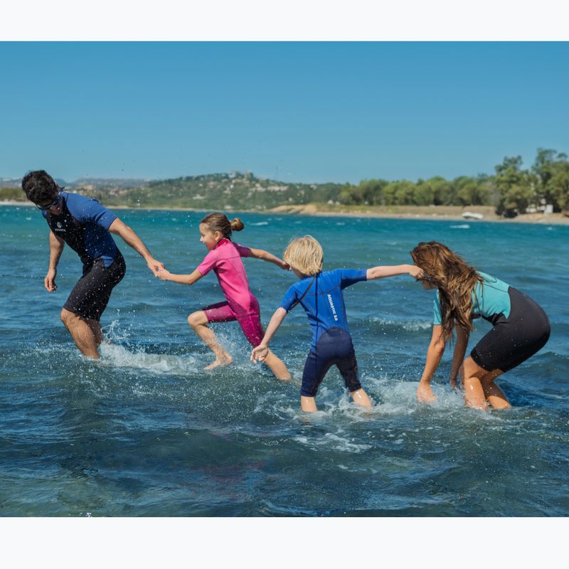 Dětský neopren  AQUASTIC Wavey Jrb 2 mm navy/blue 13