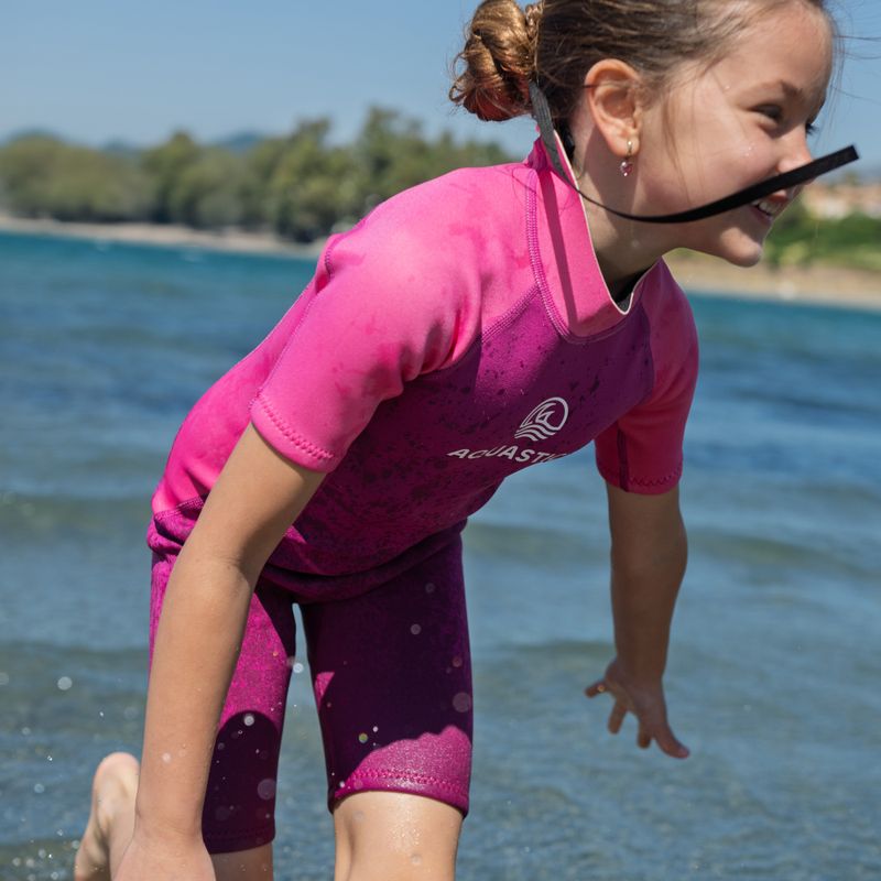 Dětský neopren  AQUASTIC Wavey Jrg 2 mm pink 13