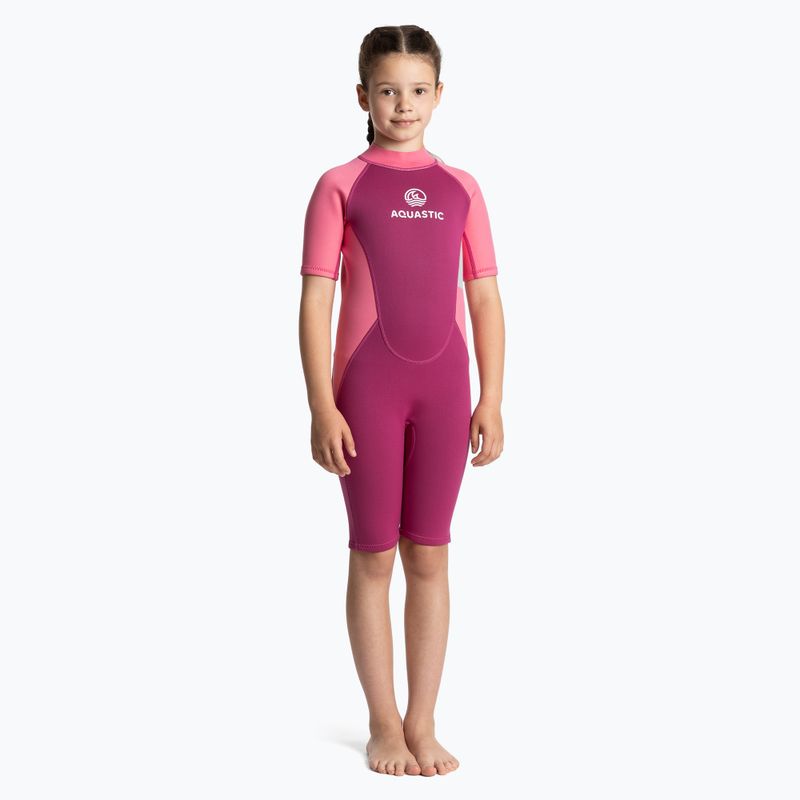 Dětský neopren  AQUASTIC Wavey Jrg 2 mm pink 2