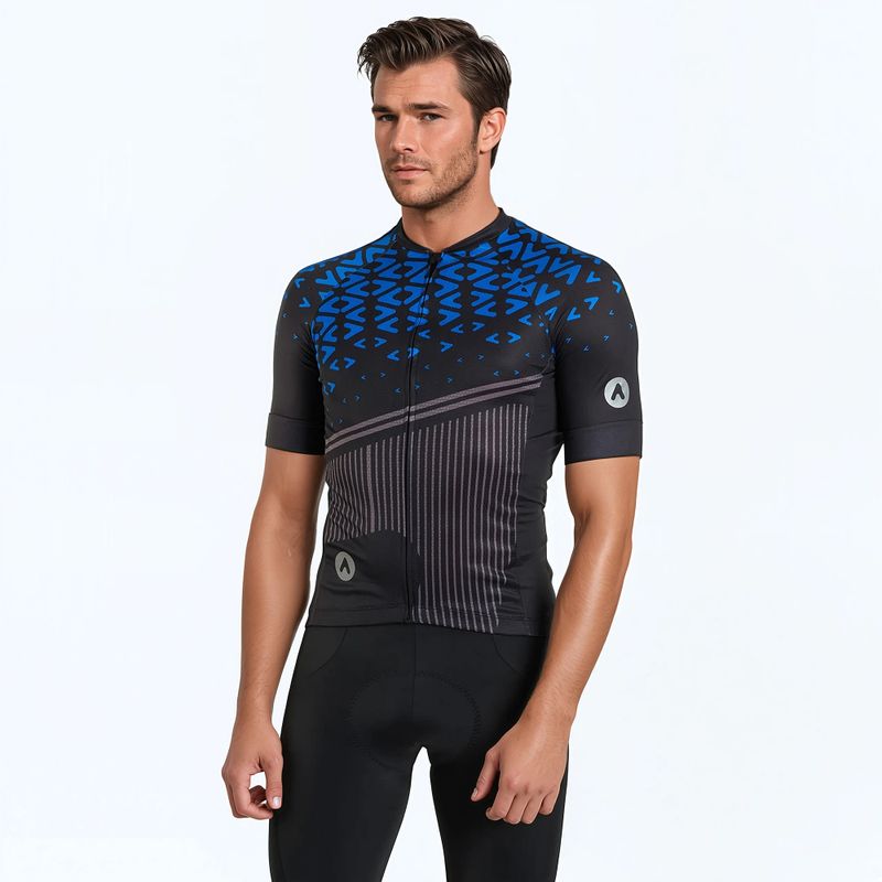 Pánský cyklistický dres ATTABO Tevi black/blue
