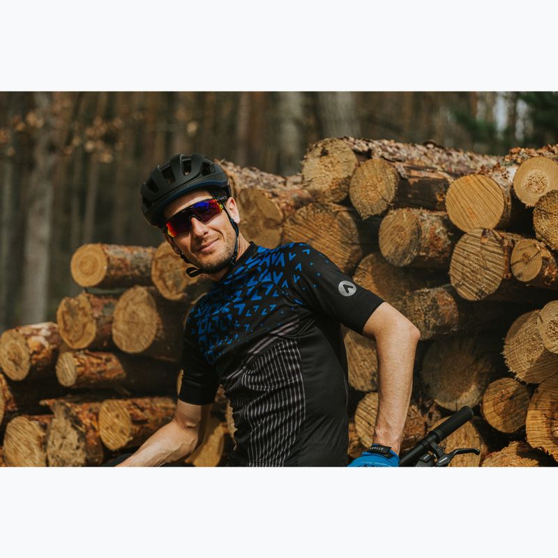 Pánský cyklistický dres ATTABO Tevi black/blue 15