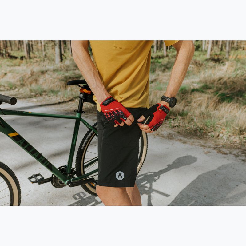 Pánské cyklistické šortky ATTABO Ryst 2v1 black 11