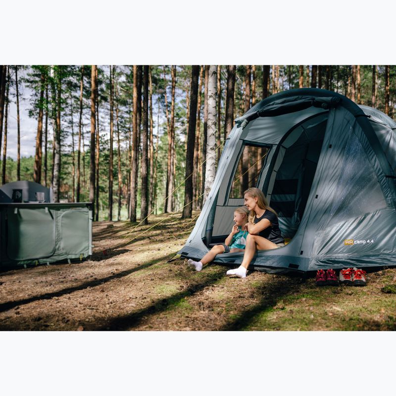 Nafukovací stan pro 4 osoby KADVA AIRcamp 4.4 zelený 24