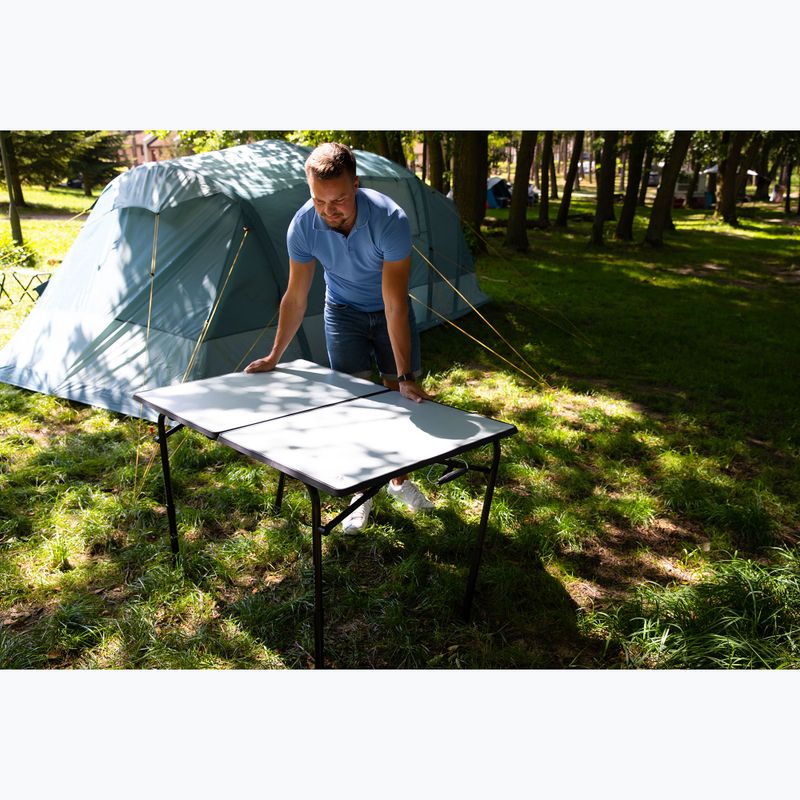 Skládací turistický stůl KADVA CAMPtable velký pro 4-6 osob šedý 5