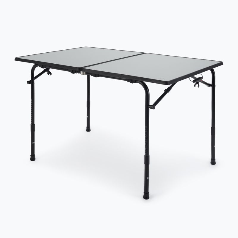 Skládací turistický stůl KADVA CAMPtable velký pro 4-6 osob šedý