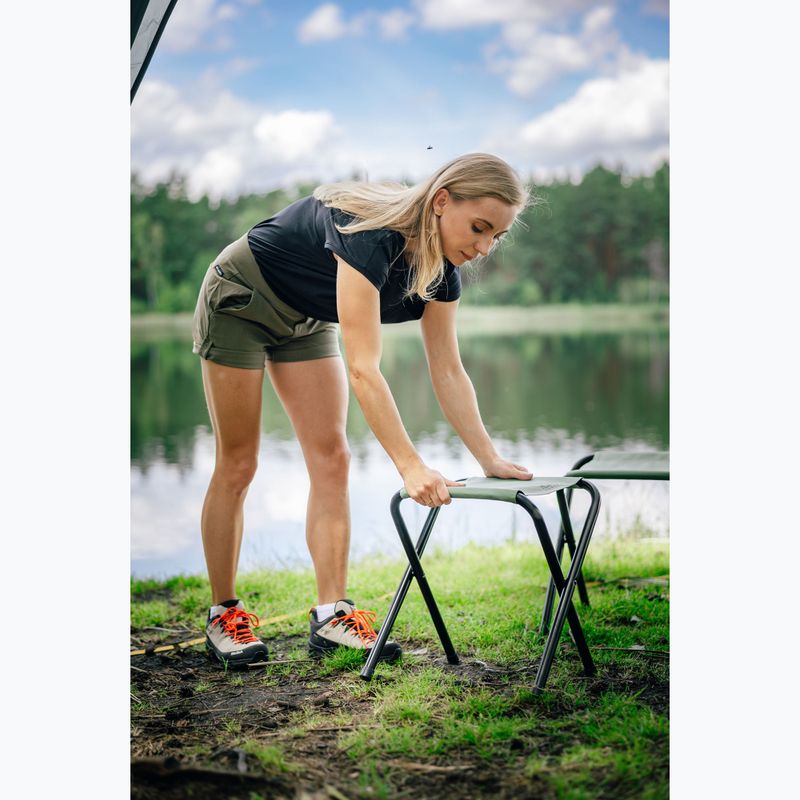 Skládací turistický stůl + židle KADVA CAMPtable set pro 4-6 osob šedý 6