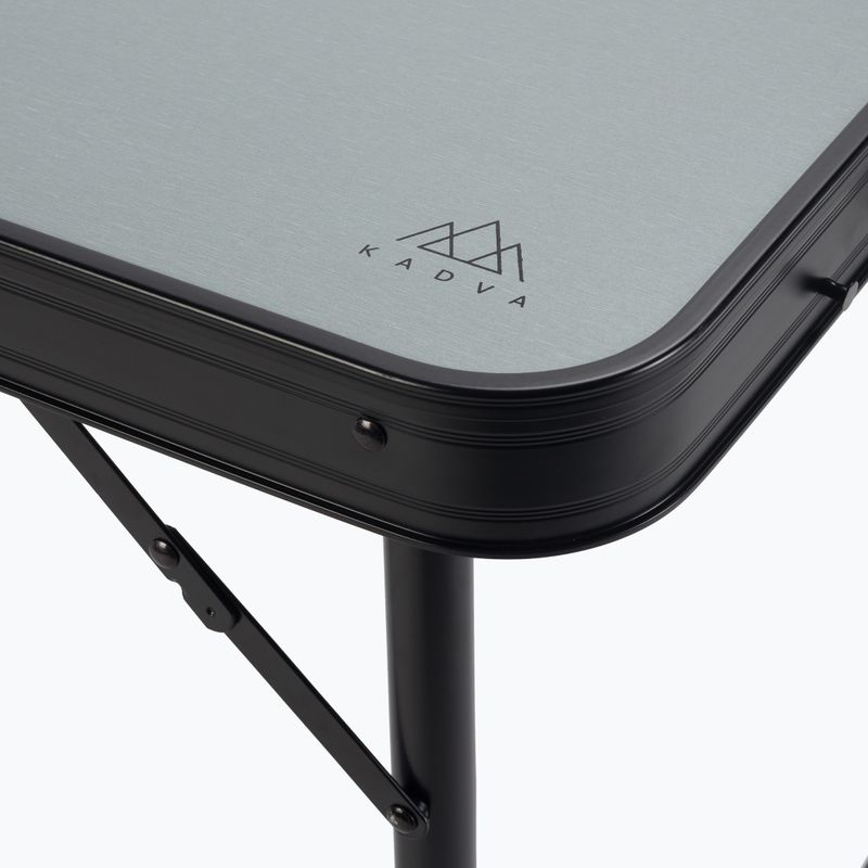 Skládací turistický stůl + židle KADVA CAMPtable set pro 4-6 osob šedý 11