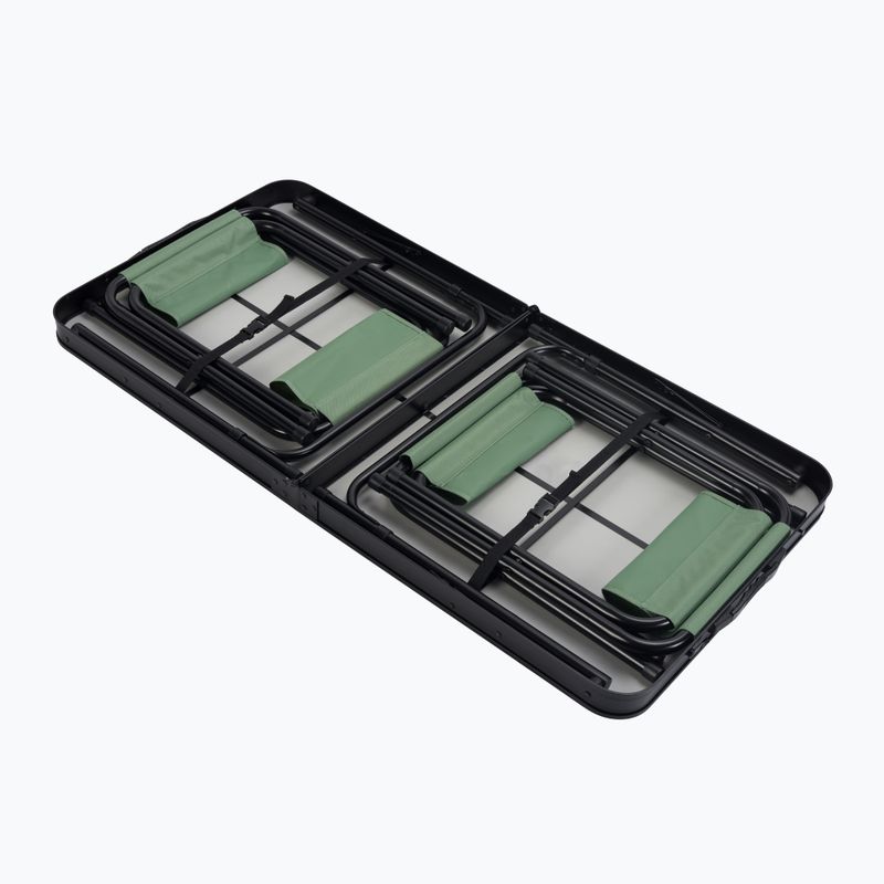 Skládací turistický stůl + židle KADVA CAMPtable set pro 4-6 osob šedý 12