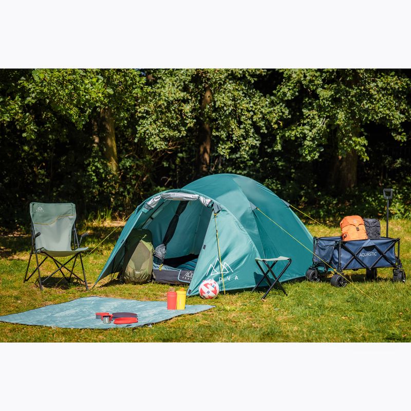 Stanový stan pro 3 osoby KADVA CAMPdome 3 zelený 6