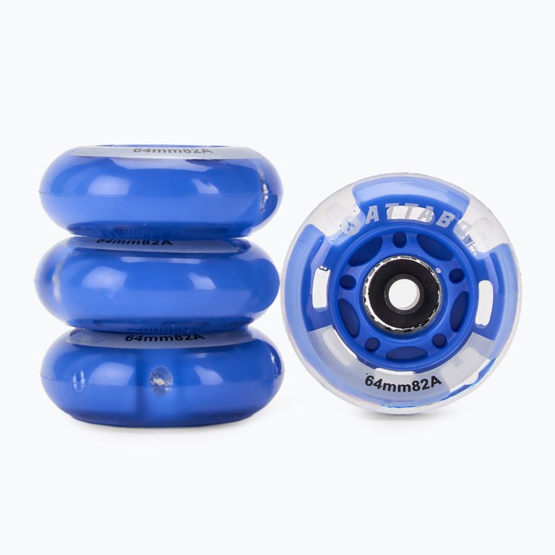 Kolečka LED HUMBAKA Flashing Wheels 64 mm 4 szt. biały 2