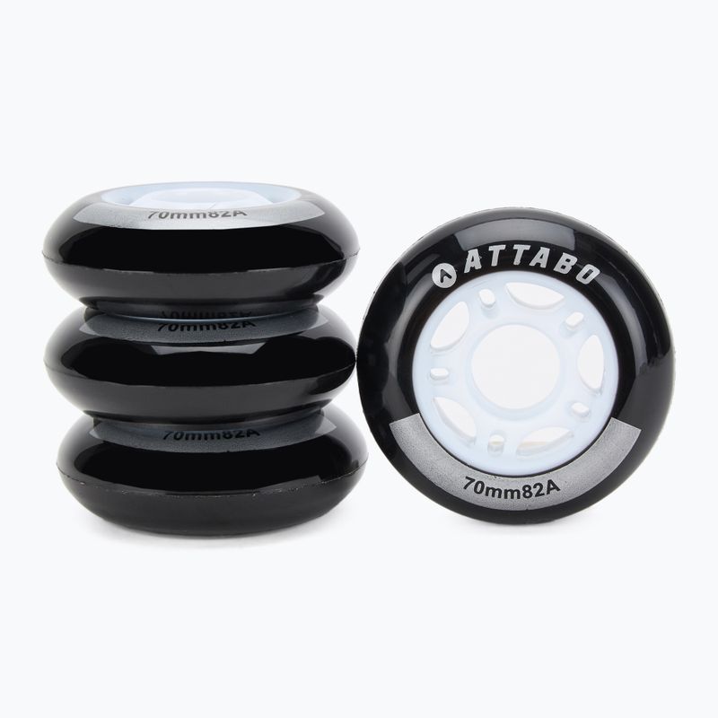 Kolečka ATTABO Rollerblade 70 mm 4 ks black 2