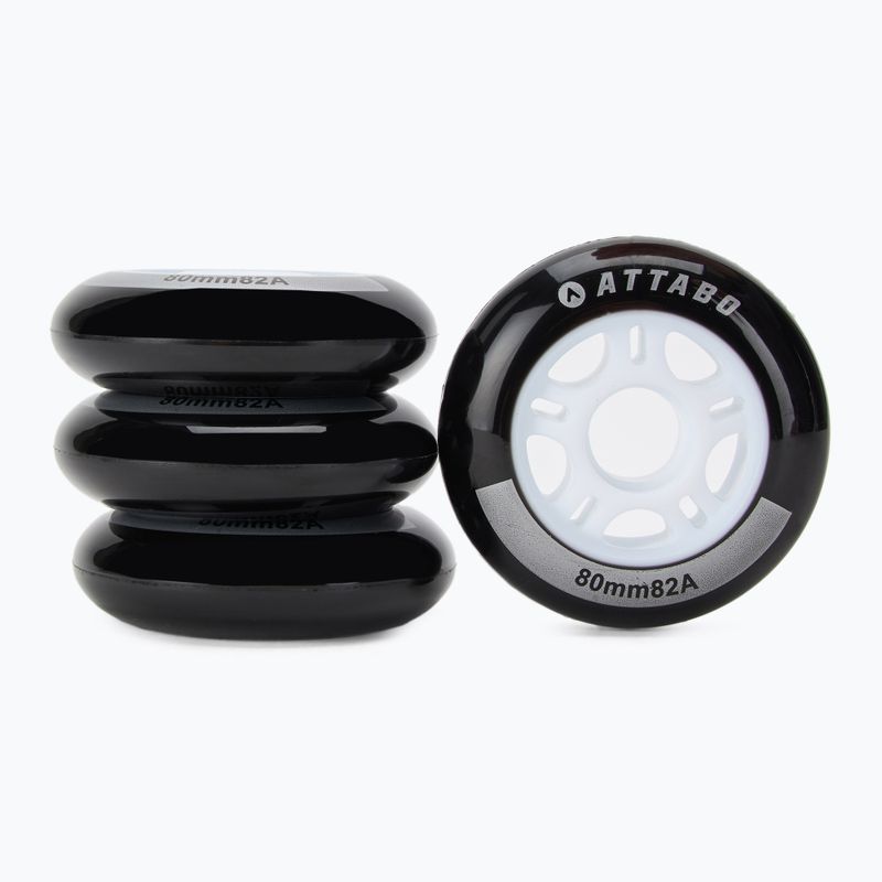 Kolečka ATTABO Rollerblade 80 mm 4 ks black 2