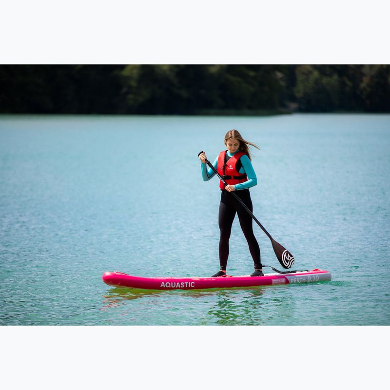 Sada paddleboard SUP nafukovací AQUASTIC Perth 9'10" pink 19