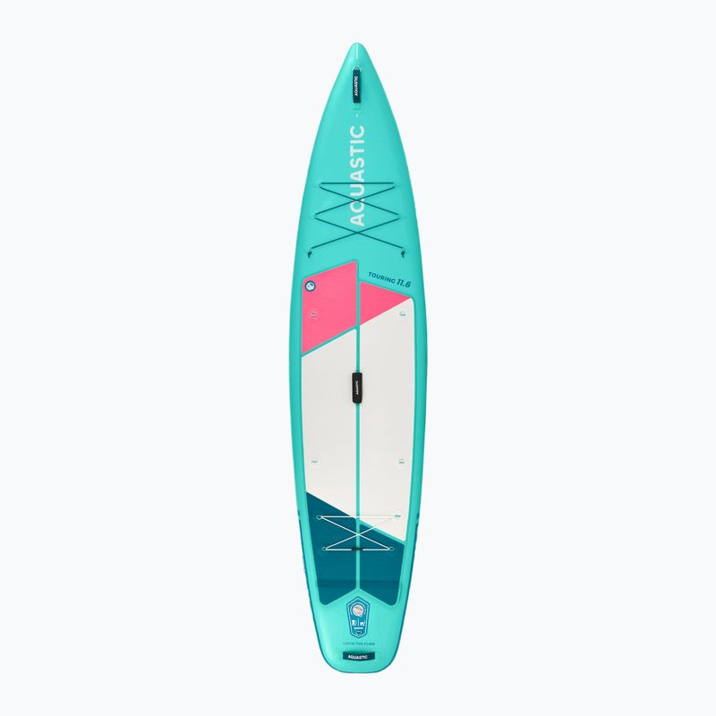 Sada paddleboard SUP nafukovací AQUASTIC Touring 11'6" green 3