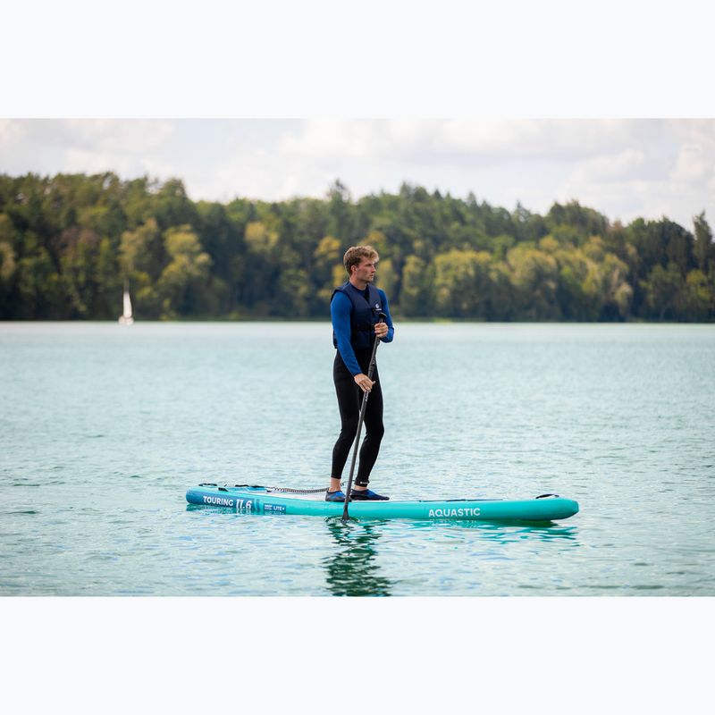 Sada paddleboard SUP nafukovací AQUASTIC Touring 11'6" green 22