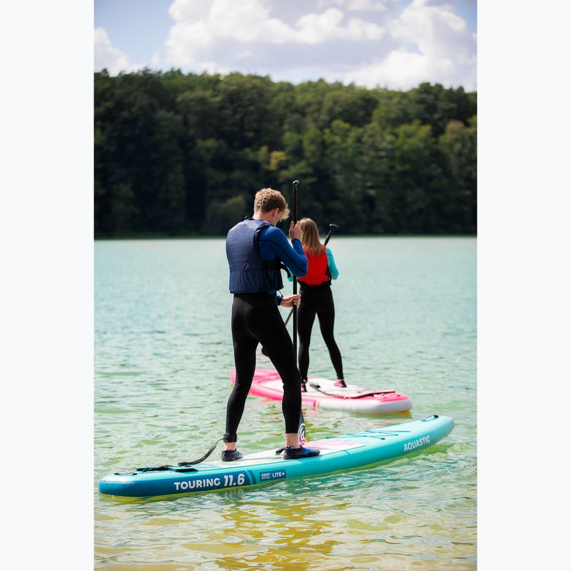 Sada paddleboard SUP nafukovací AQUASTIC Touring 11'6" green 23