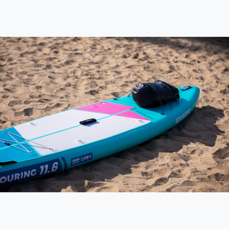 Sada paddleboard SUP nafukovací AQUASTIC Touring 11'6" green 25