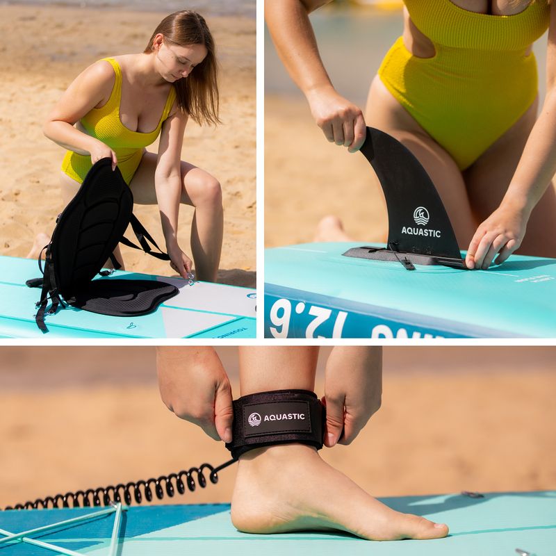 Deska SUP AQUASTIC Touring 12'6" zelená 22