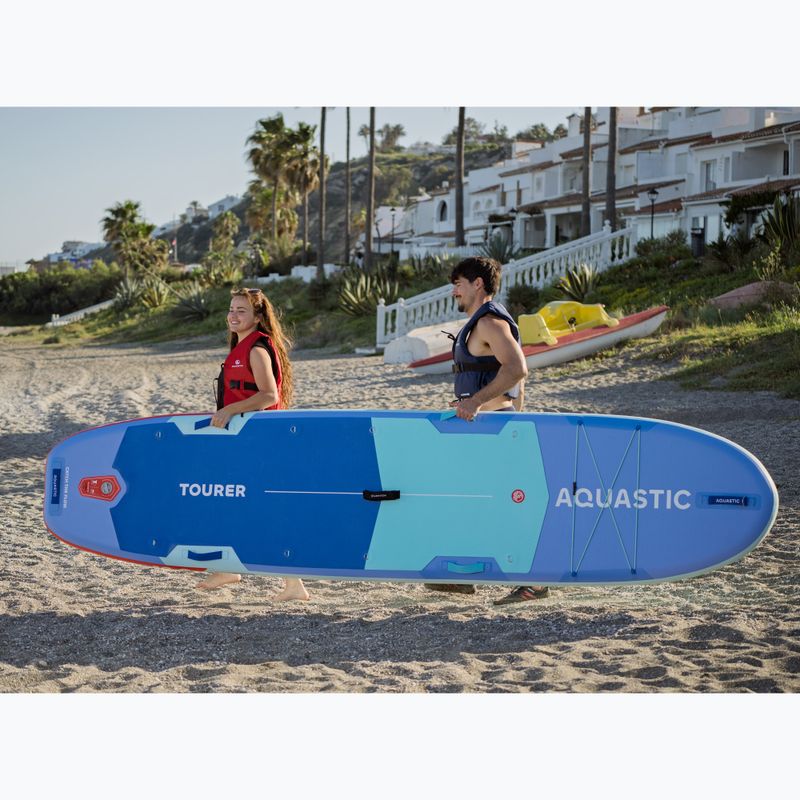 Sada paddleboard SUP nafukovací AQUASTIC Tourer 12'0" 2-os blue 21
