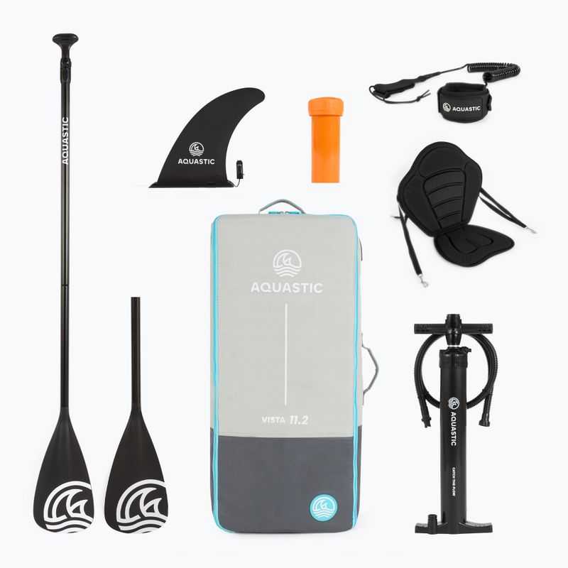 Sada paddleboard SUP nafukovací AQUASTIC Vista 11'2" green 20