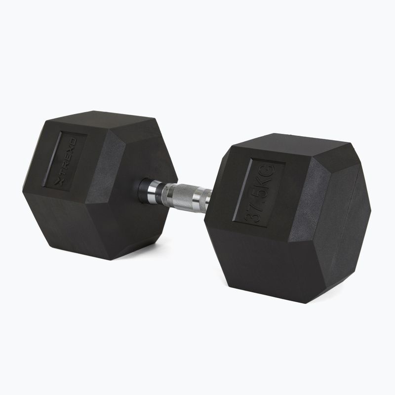 TREXO Hex 37,5 kg pogumované činky
