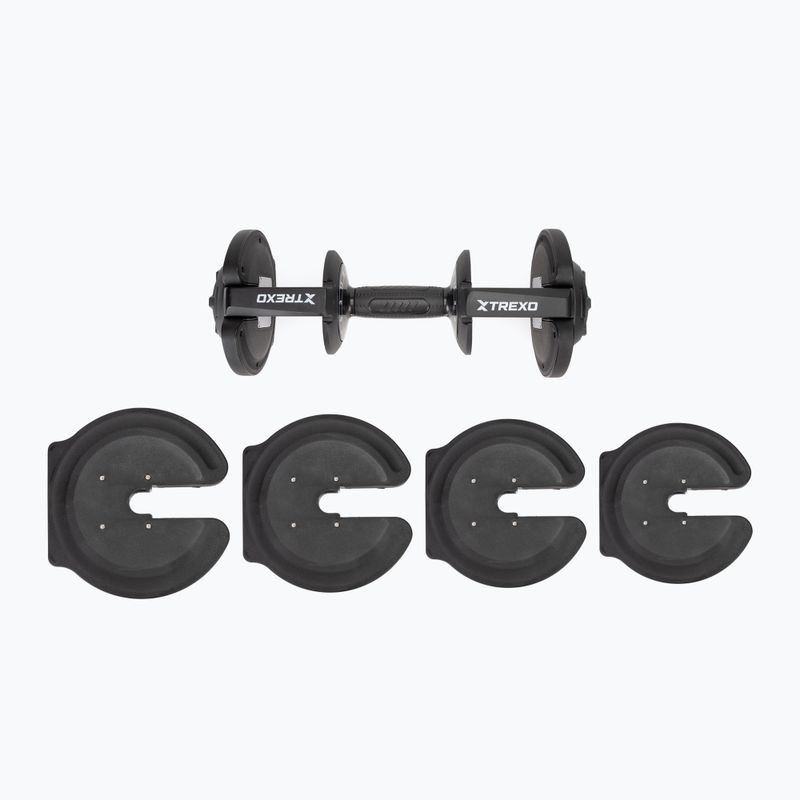 Nastavitelná činka XTREXO TXO-B4W003 18 kg black 11