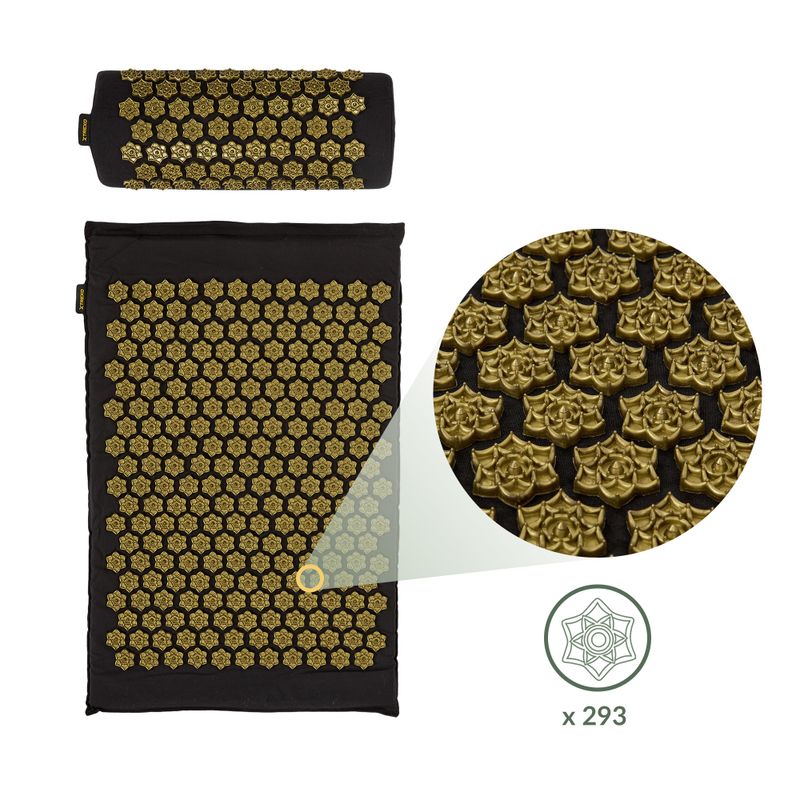 Akupresurní podložka TREXO s polštářkem TXO-B4Z004-BK black 4