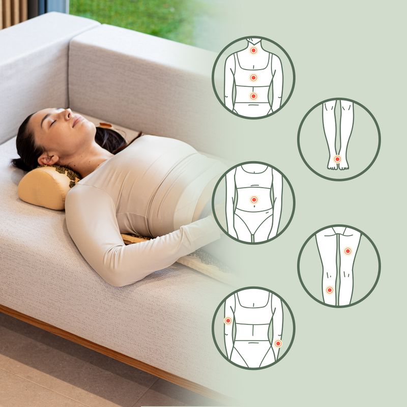 Akupresurní podložka XTREXO s polštářkem TXO-B4Z004-BZ brown 10