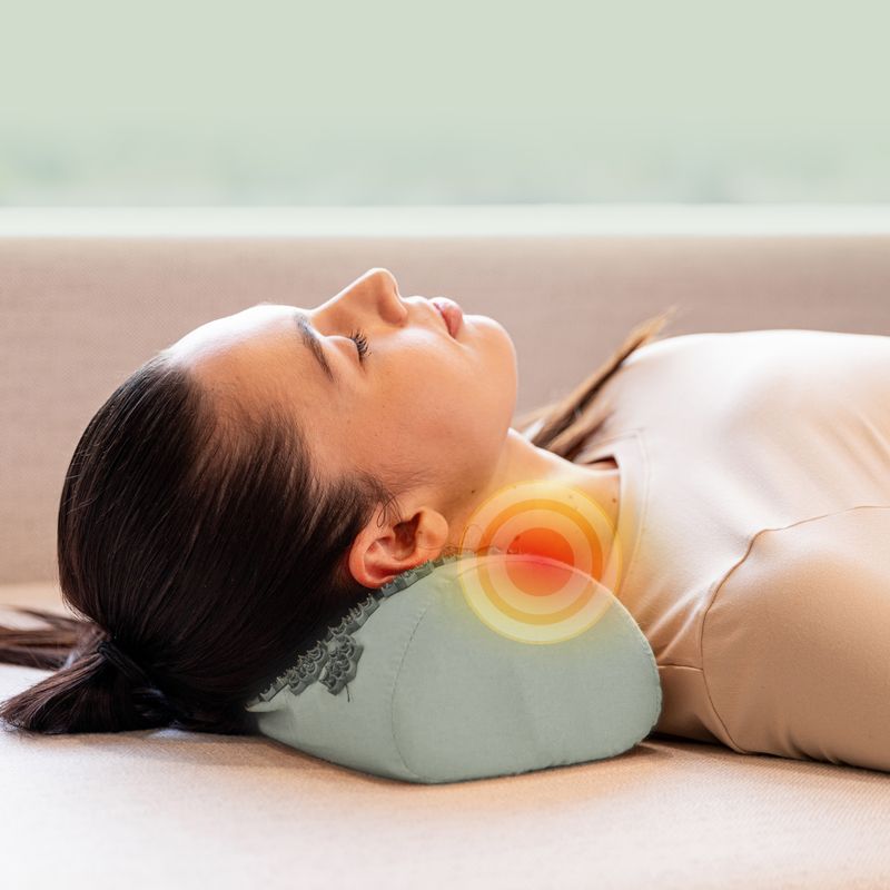 Akupresurní podložka XTREXO velká s polštářkem TXO-B4Z005-GN green 9