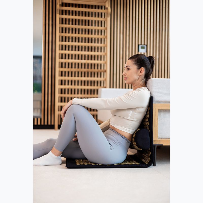 Akupresurní podložka XTREXO velká s polštářkem TXO-B4Z005-BK black 13