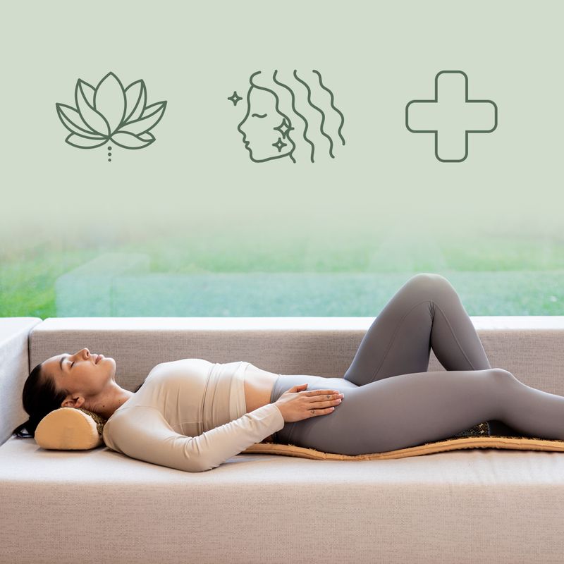 Akupresurní podložka XTREXO velká s polštářkem TXO-B4Z005-BZ brown 8