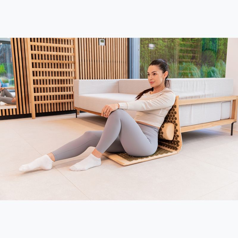 Akupresurní podložka XTREXO velká s polštářkem TXO-B4Z005-BZ brown 13