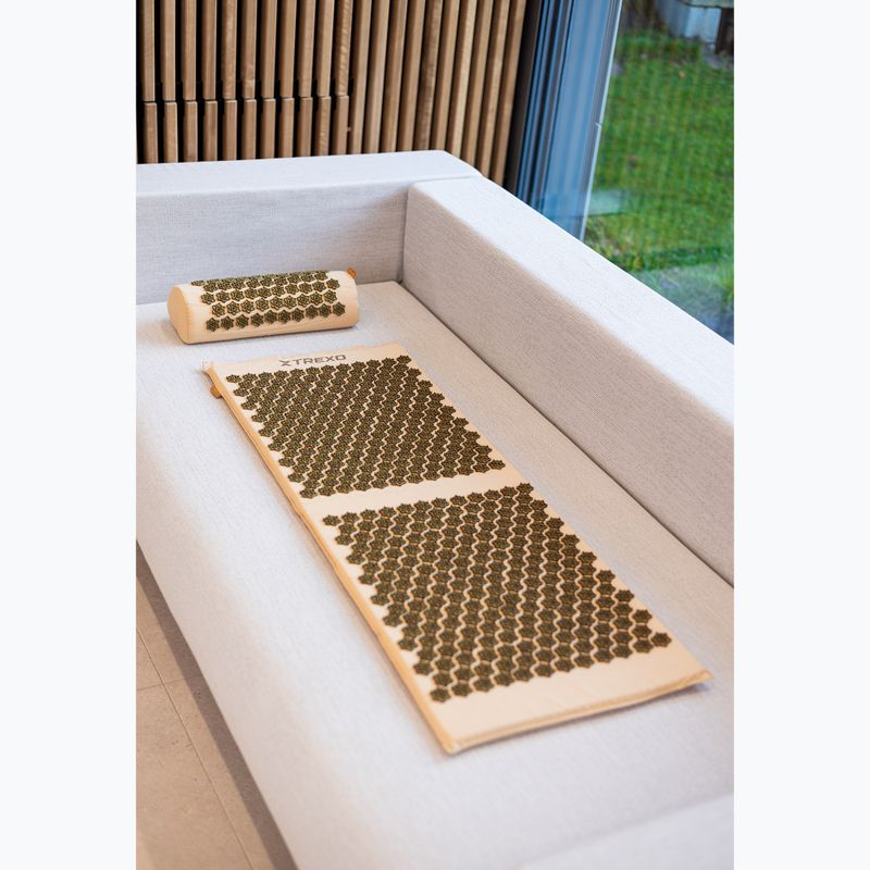 Akupresurní podložka XTREXO velká s polštářkem TXO-B4Z005-BZ brown 15