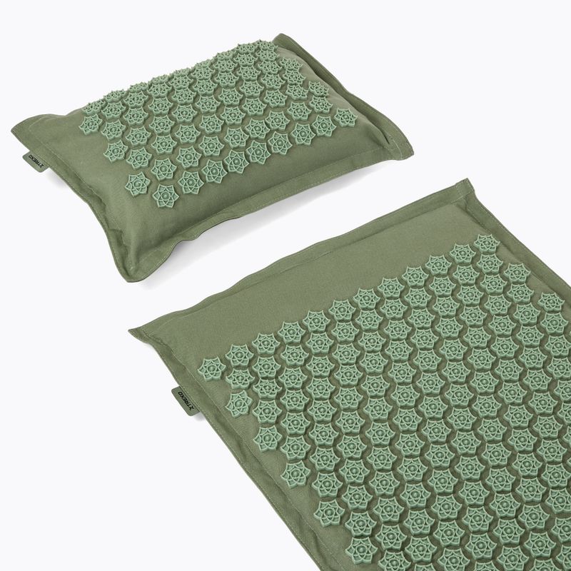 Akupresurní podložka TREXO ECO s polštářkem TXO-B4Z006-GN green 7