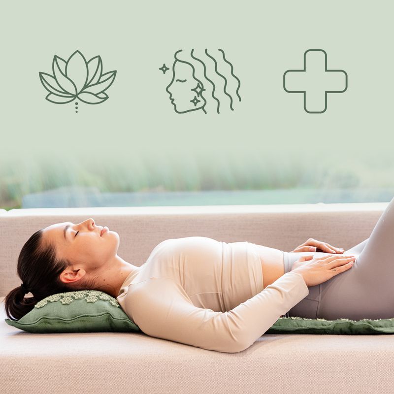 Akupresurní podložka XTREXO ECO s polštářkem TXO-B4Z006-GN green 10