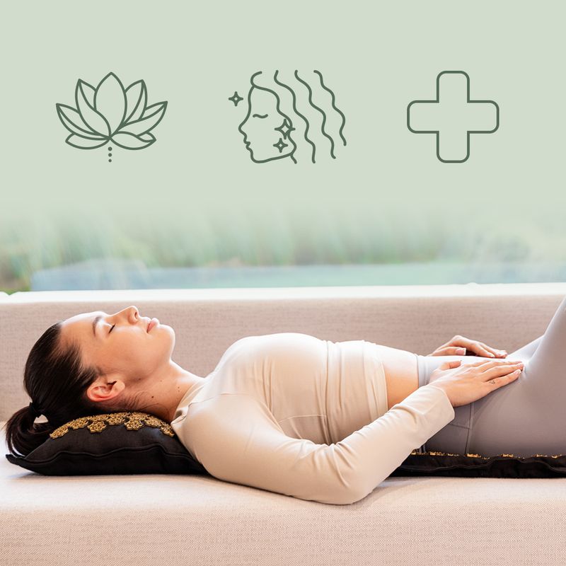 Akupresurní podložka XTREXO ECO s polštářkem TXO-B4Z006-BK black 9