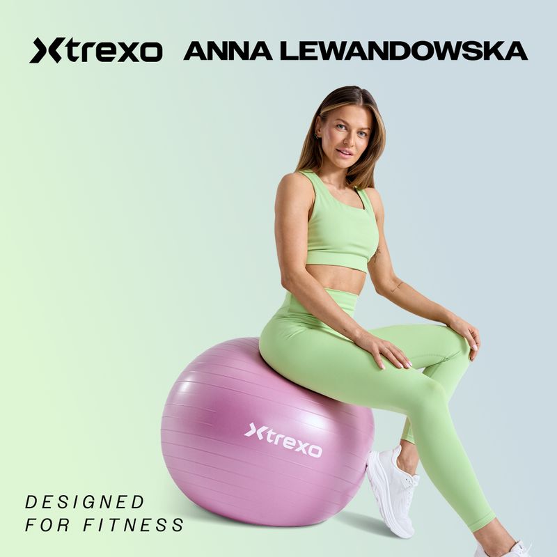 Masážní gymnastický míč  XTREXO TXO-B4Z022-GY 75 cm grey 2