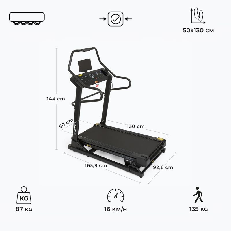 Elektrický běžecký pás XTREXO HI300 black 5
