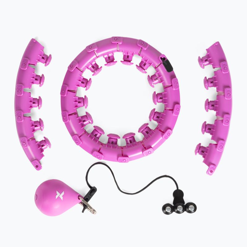 Obruč hula hoop se zátěží  XTREXO TXO-B4Z036-VT violet 3