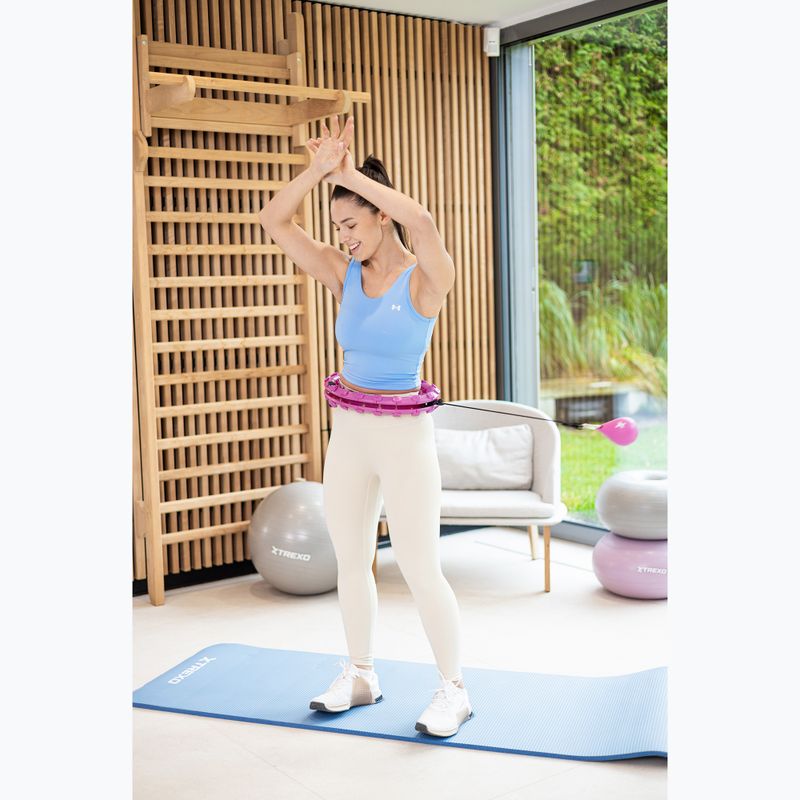 Obruč hula hoop se zátěží  XTREXO TXO-B4Z036-VT violet 4