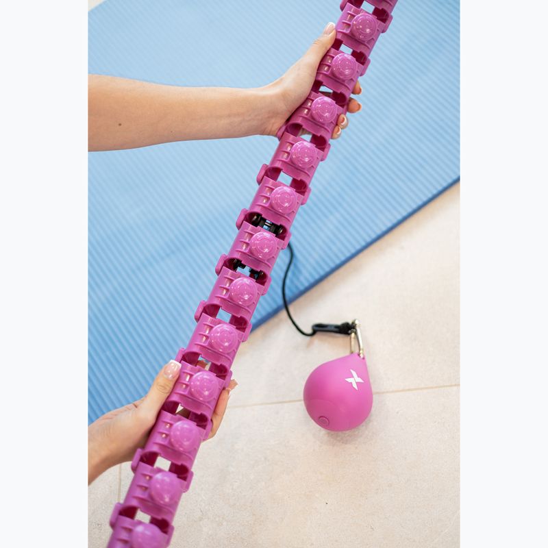 Obruč hula hoop se zátěží  XTREXO TXO-B4Z036-VT violet 7