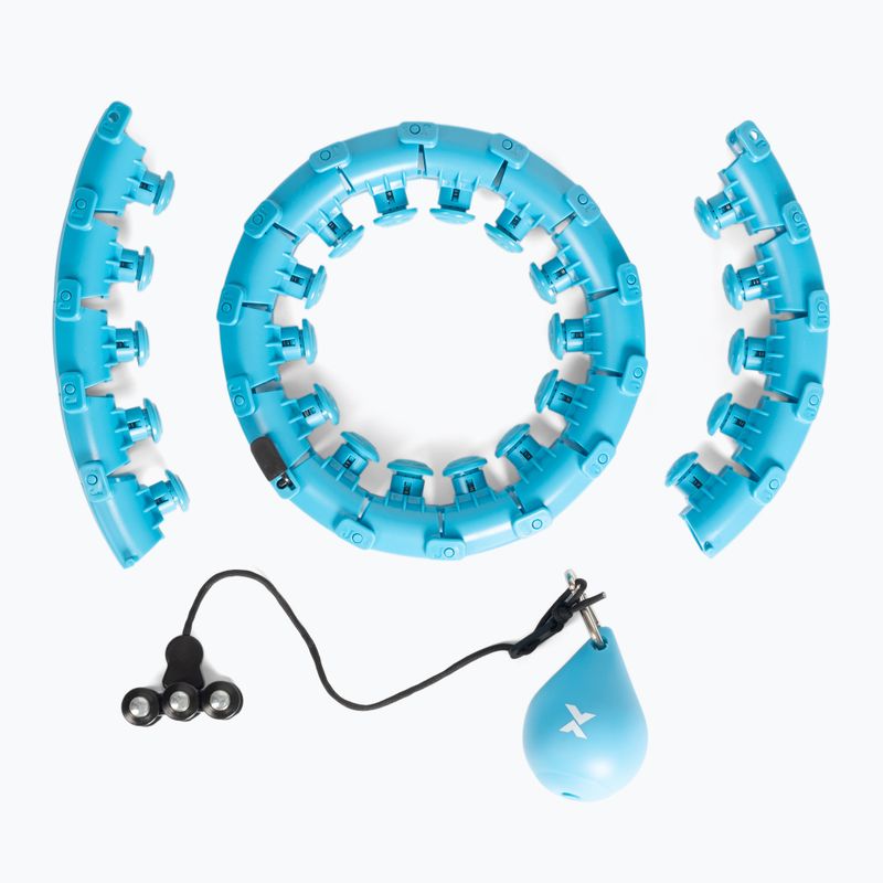 Obruč hula hoop se zátěží  XTREXO TXO-B4Z036-GN blue 3
