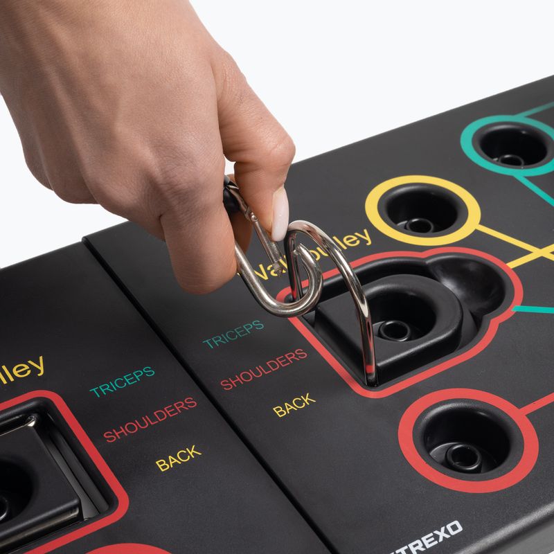 Multifunkční plošina s úchyty a expandérem XTREXO skládací TXO-B4Z045-BK black 18