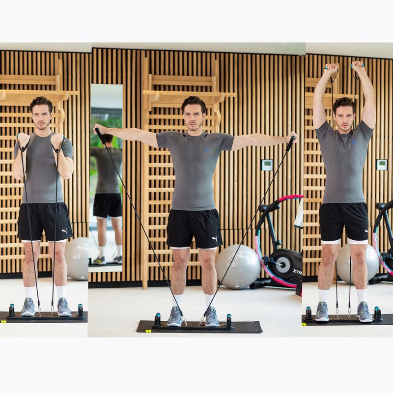 Multifunkční plošina s úchyty a expandérem XTREXO skládací TXO-B4Z045-BK black 5