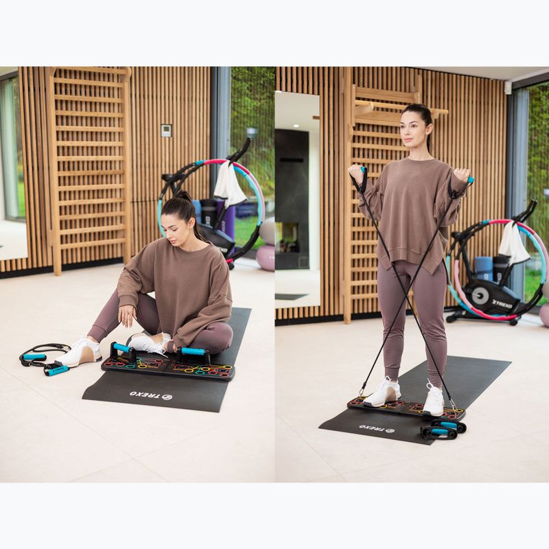 Multifunkční plošina s úchyty a expandérem XTREXO skládací TXO-B4Z045-BK black 7