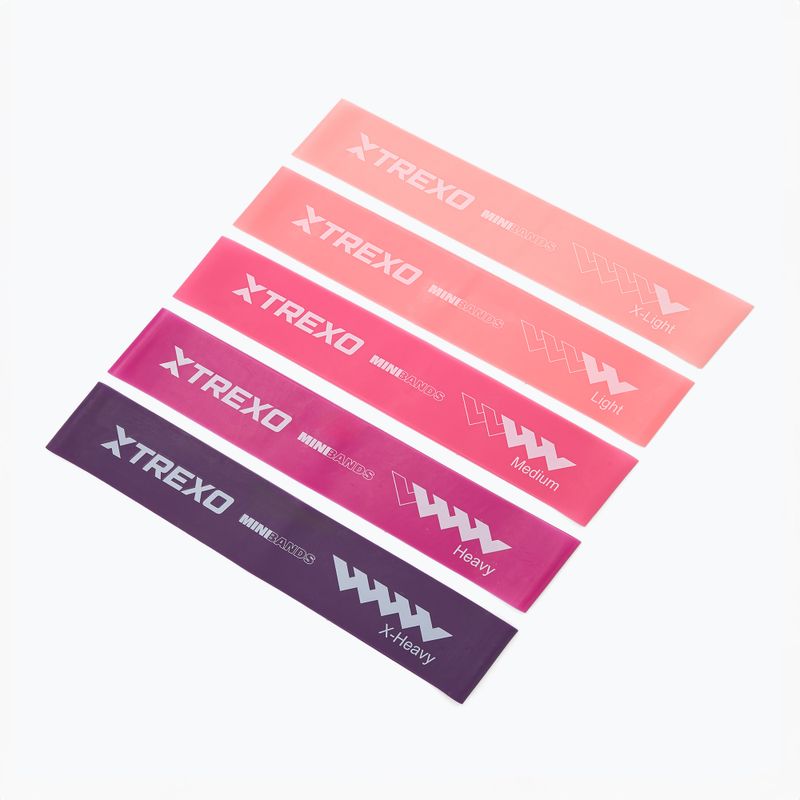 Sada posilovacích gum XTREXO Mini Power Band TXO-B4Z053-ALL 5 szt. vícebarevná