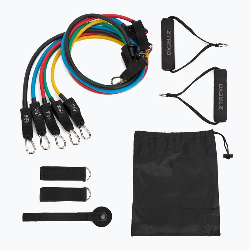 Sada gumových expandérů XTREXO TXO-B4Z055-ALL vícebarevná