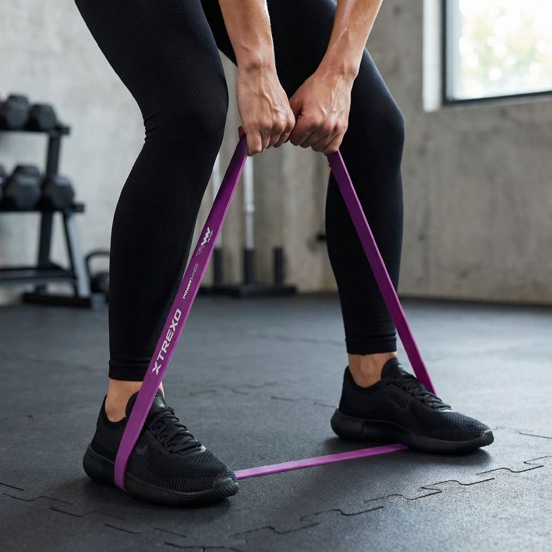 Posilovací páska XTREXO TXO-B4Z070-VT 5-9 kg purple 3