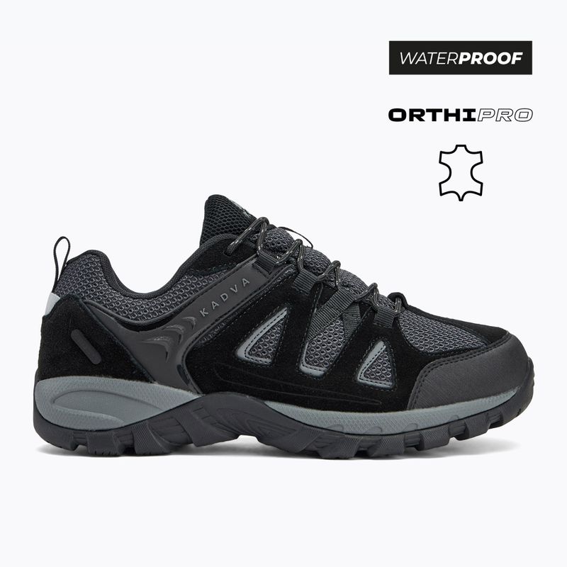 Pánské trekingové boty KADVA Traver Low WaterProof černé 4