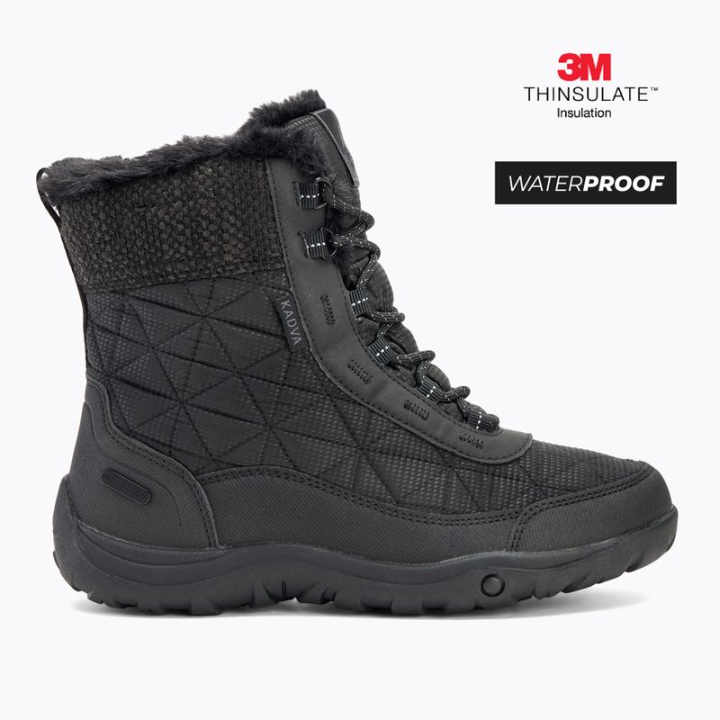 Dámské sněhule KADVA Rava Mid WaterProof 3M Thinsulate černé 2